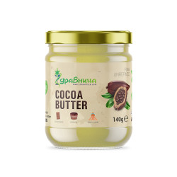 Cocoa Butter, raw, unrefined, Zdravnitza, 140 g