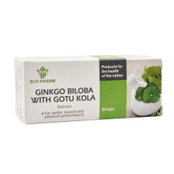 Ginkgo biloba and Gotu kola - extract, Elit-Pharm - 80 tablets