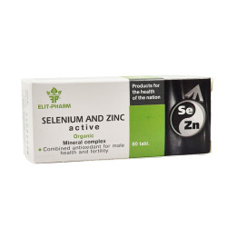Selenium and Zinc - mineral complex, Elit-Pharm, 80 tablets