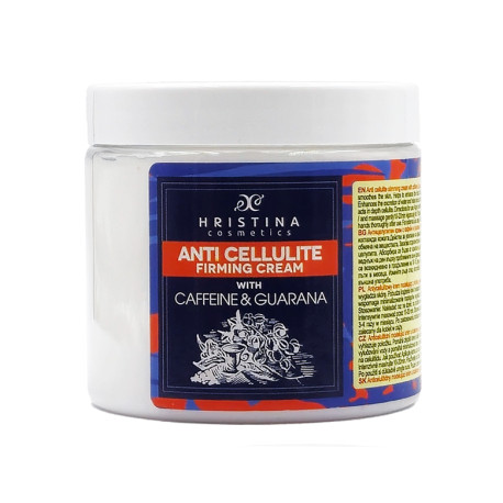 Anti Cellulite Firming Cream with Caffeine and Guarana, Hristina, 200 ml