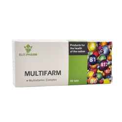 Multifarm, multivitamin complex, Elit-Pharm, 40 tablets