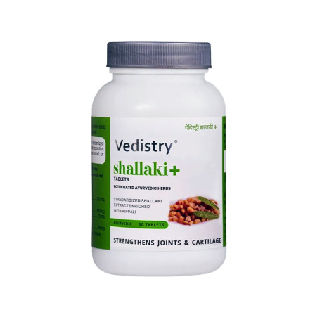 Shalaki+, Boswellia and Piperine, Vedistri, 60 tablets