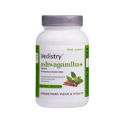 Ashwagandha+, Ashwagandha and Piper longum, Vedistry - 60 tablets