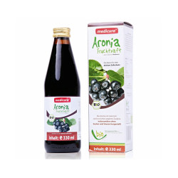 Organic Black Chokeberry (Aronia) juice, Medicura, 330 ml