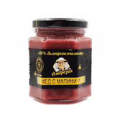 Bulgarian honey with raspberries, Ambrozia, 240 g