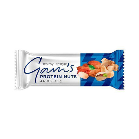 Protein Bar - 4 Nuts, Gam's, 40 g