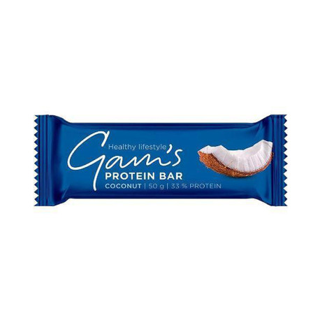 Protein Bar - Coconut with 34% protein, Gam's, 50 g