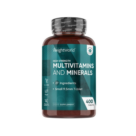 High Strength Multivitamins and Minerals, WeightWorld, 400 tablets