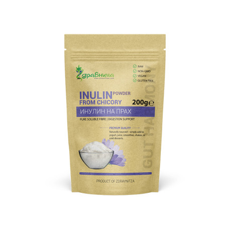 Inulin, soluble chicory fiber, Zdravnitza, 200 g