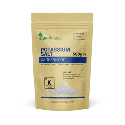Potassium salt, table salt substitute, Zdravnitza, 500 g