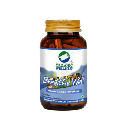 Breathe Well, lungs support, Organic Wellness, 90 capsules