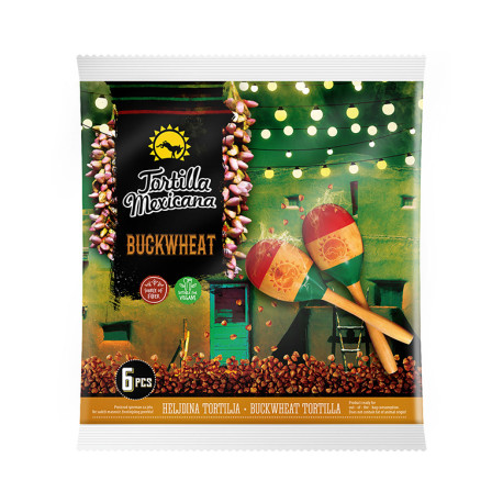 Wheat Tortilla with Buckwheat, Tortilla Mexicana, 390 g