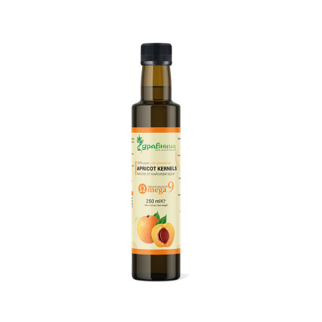Apricot kernel oil, cold pressed, Zdravnitza, 250 ml