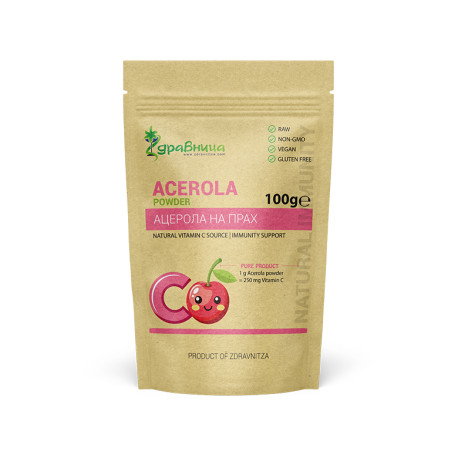Acerola powder, natural vitamin C, Zdravnitza, 100 g