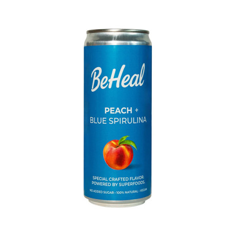 Craft Drink - Peach and Blue Spirulina, BeHeal, 300 ml