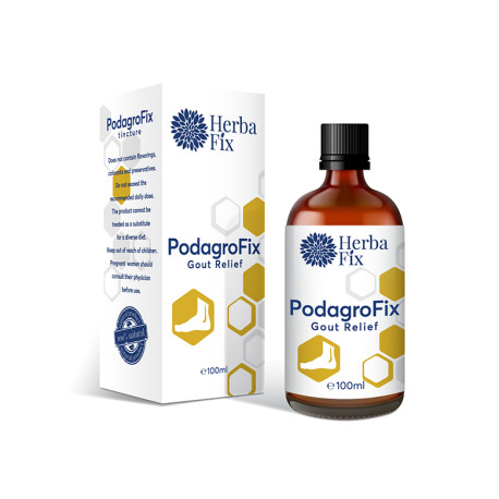 PodagroFix, gout reliefor tincture, Biotica, 100 ml