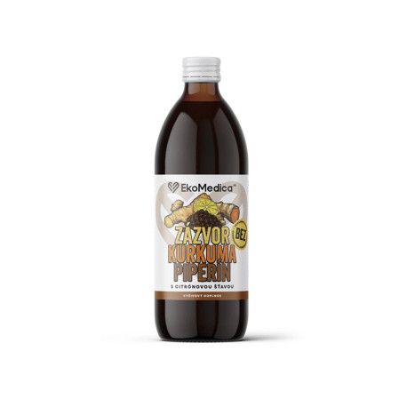 Turmeric, Ginger and Piperine Syrup, EkoMedica, 500 ml