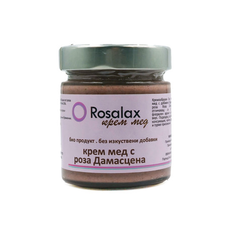 Organic Honey with Rosa Damascena, Rosalax, 250 g