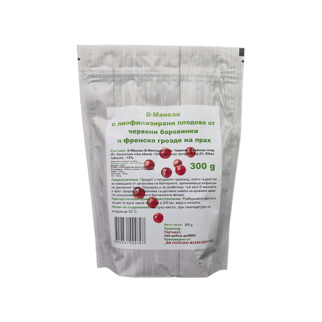 D-Mannose with Cranberry and Blackcurrant, Eat Healthy, 300 g