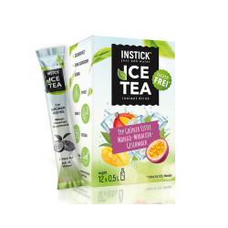Mango & Passion Fruit Iced Tea, Instick, 12 sticks
