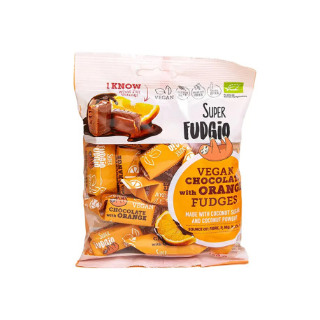 БИО Веган Фъдж с шоколад и портокал, Super Fudgio, 150 гр.