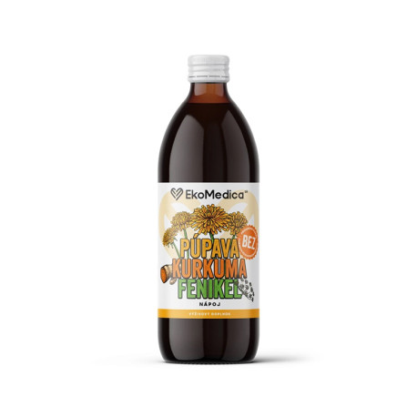 Dandelion, Turmeric & Fennel Syrup, EkoMedica, 500 ml