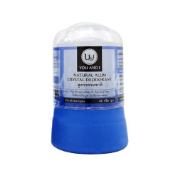 Natural Alum Crystal Deodorant - Unscented, U&I, 45 g / 80 g