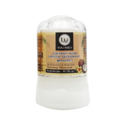 Natural Alum Crystal Deodorant - Coconut, U&I, 45 g / 80 g