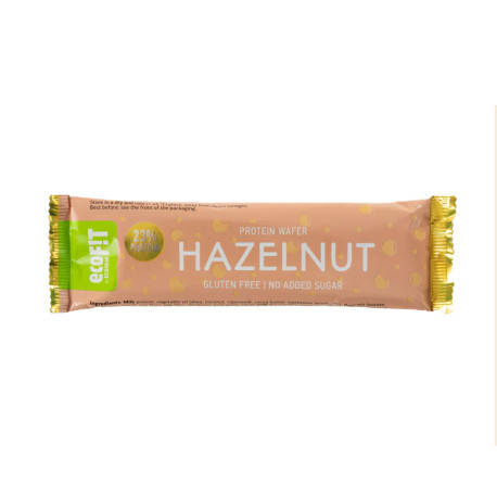 Gluten-Free Protein Wafer - Hazelnut, EcoFit, 40 g