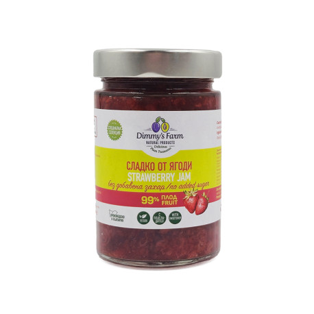 Домашно сладко от ягоди, без захар, Dimmy's Farm, 330 гр.