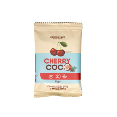 Cherry Coco - Raw Fruit Bar, Dimmys's Farm, 35 g
