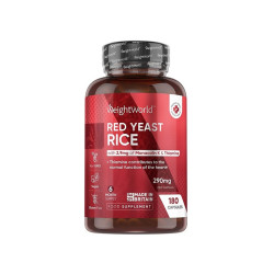 Red Yeast Rice with Monacolin and Thiamine, Weight World, 180 tablets