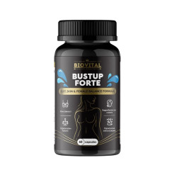 BustUp Forte, за естествен обем и форма на бюста, Биовитал, 60 капсули