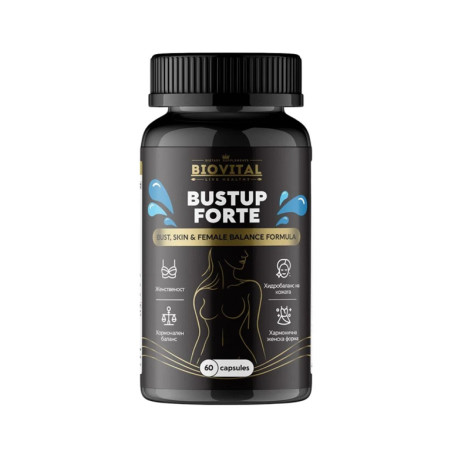 Bustup Forte, natural bust volume and shape, Biovital, 60 capsules