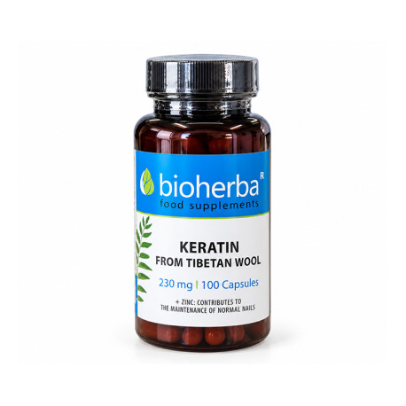 Keratin from Tibetan Wool, Bioherba, 100 capsules