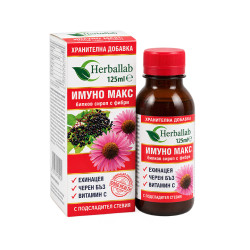 Immuno Max, syrup with echinacea, elderberry and vitamin C, Herballab, 125 ml