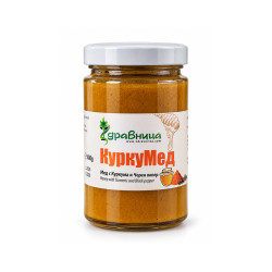 КуркуМед, мед с куркума и черен пипер, Здравница, 400 гр.