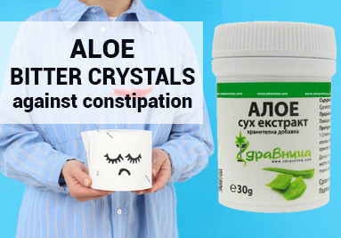 Aloe - bitter crystals against constipation
